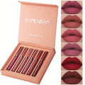 HANDAIYAN 6-Piece Matte Liquid Lipstick Set – Waterproof, Long-Lasting & Smudge-Proof | Full-Coverage Velvet Finish in 6 Stunning Shades