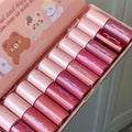 10-Piece Diamond Shine Lip Gloss Set – Moisturizing, Non-Sticky & Mirror Finish