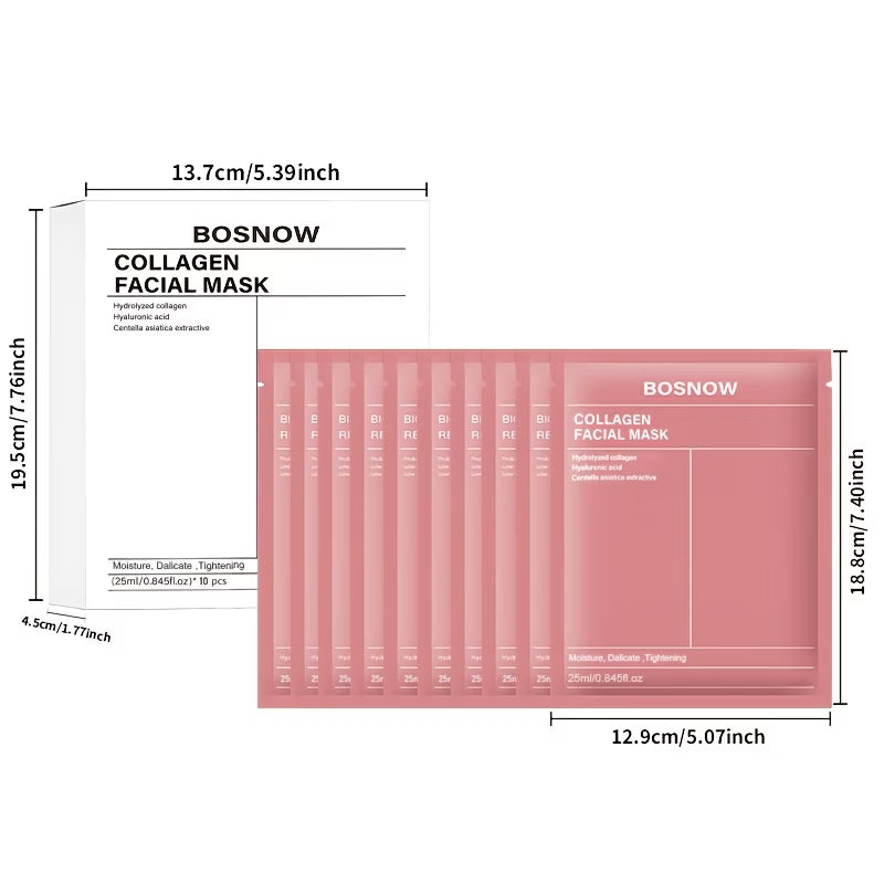 Beauty Empire Lift & Glow Collagen Masks (10pcs)