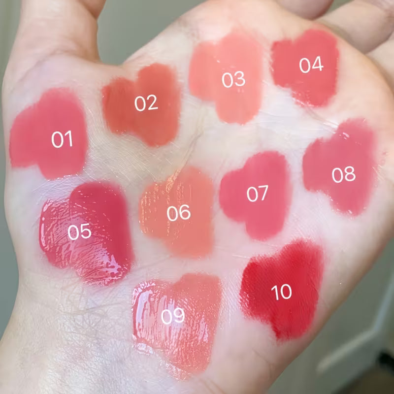 10-Piece Diamond Shine Lip Gloss Set – Moisturizing, Non-Sticky & Mirror Finish