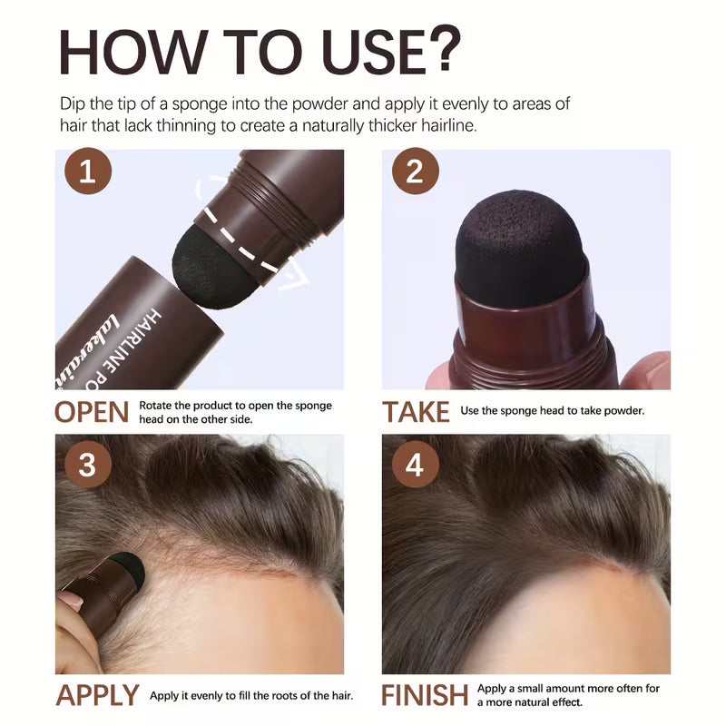 Lakerain Hairline Powder Stick – Instant Root Touch-Up & Waterproof Full Coverage